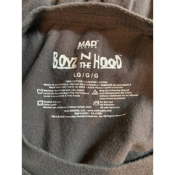 Mad Engine Boyz N The Hood T Shirt Womens Large Black Hip Hop Ice Cube 1991 - Picture 6 of 8